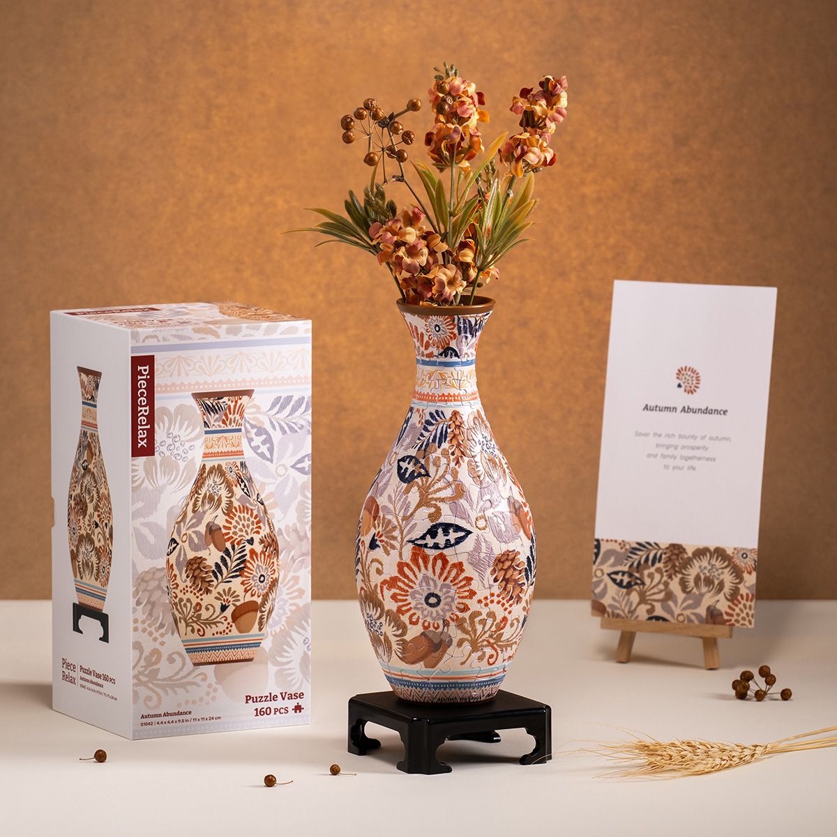 Autumn Abundance - Puzzle Vase