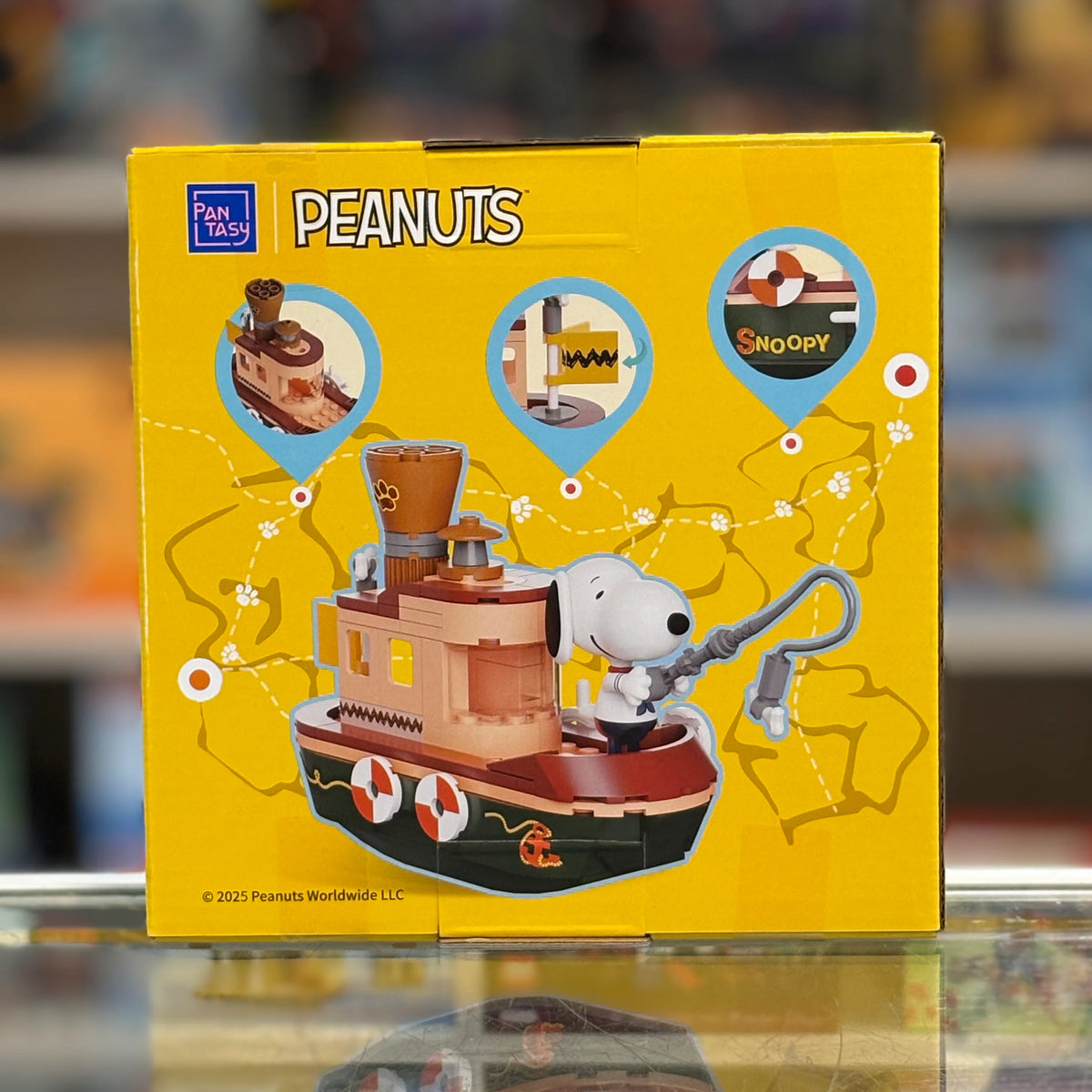 Snoopy Where We Go - Steam Boat - Building Brick Set