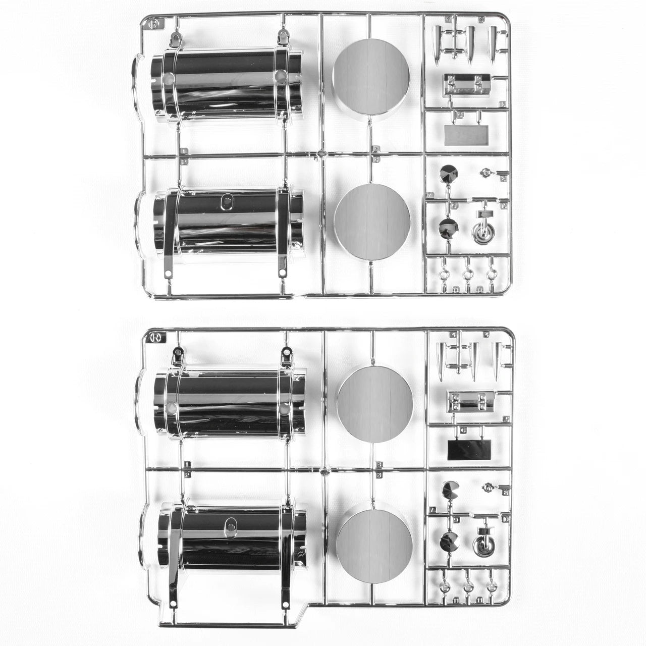 R PARTS BAG - CHROME PLATED FUEL TANK (x2) : 56344