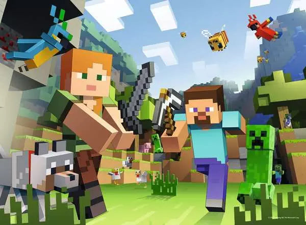 Minecraft: Steve and Alex
