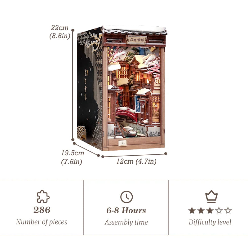 Kyoto Snow Whisper - DIY Book Nook Kit
