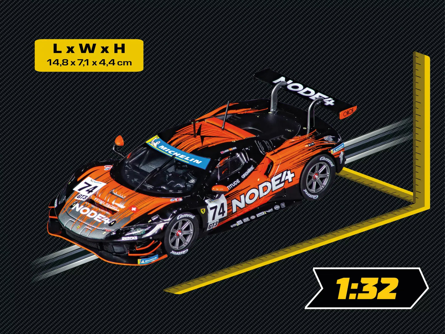 Ferrari 296 GT3 "Kessel Racing, No.74" 24H LM, Evolution 1/32