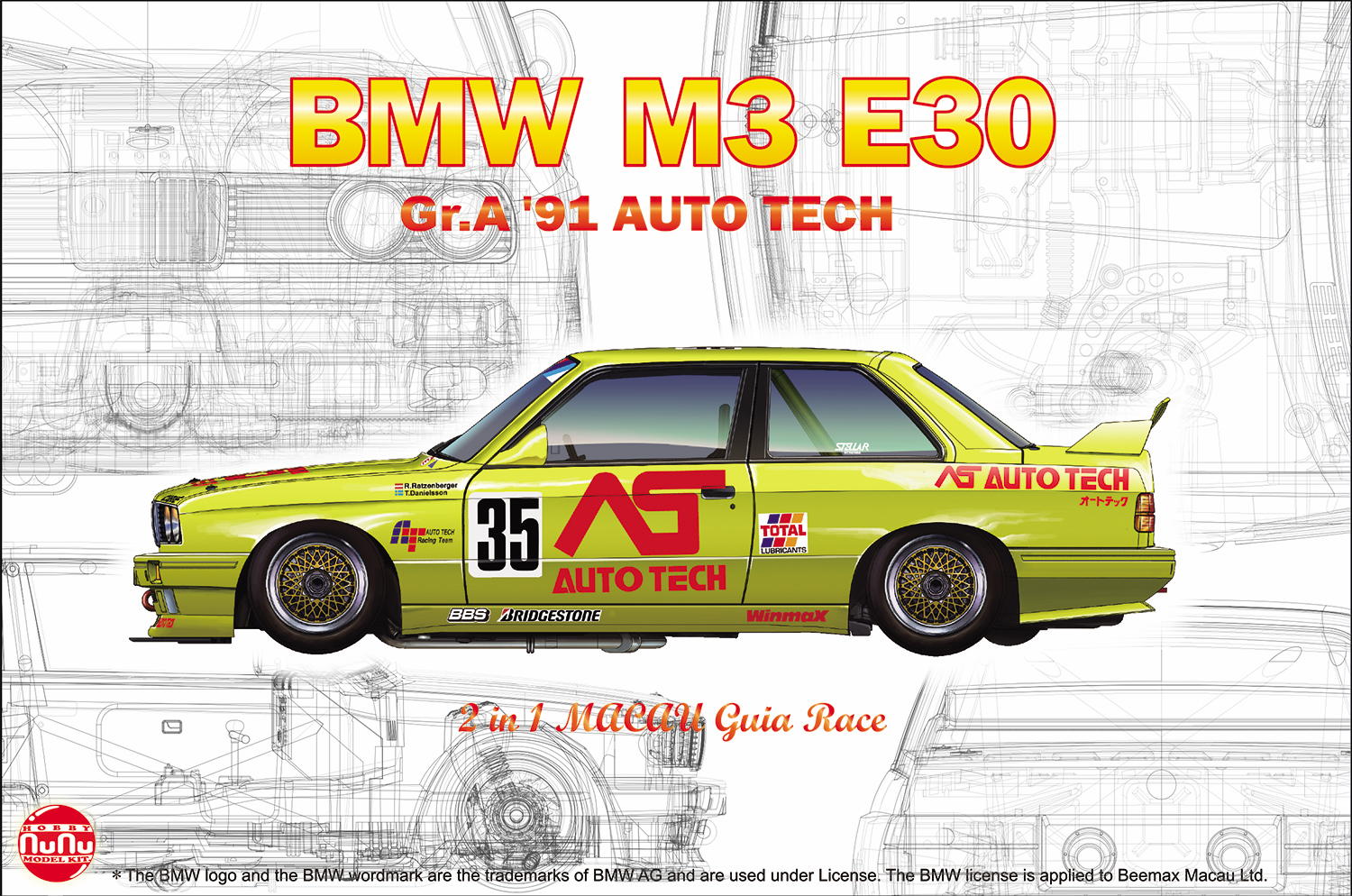 Platz NuNu 1/24 BMW M3 E30 Gr.A 91 AUTO TECH, – Chris's House