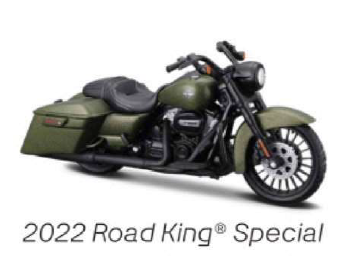 Maisto 1/18 H-D Motorcycles, Series 43 2022 Road King Special