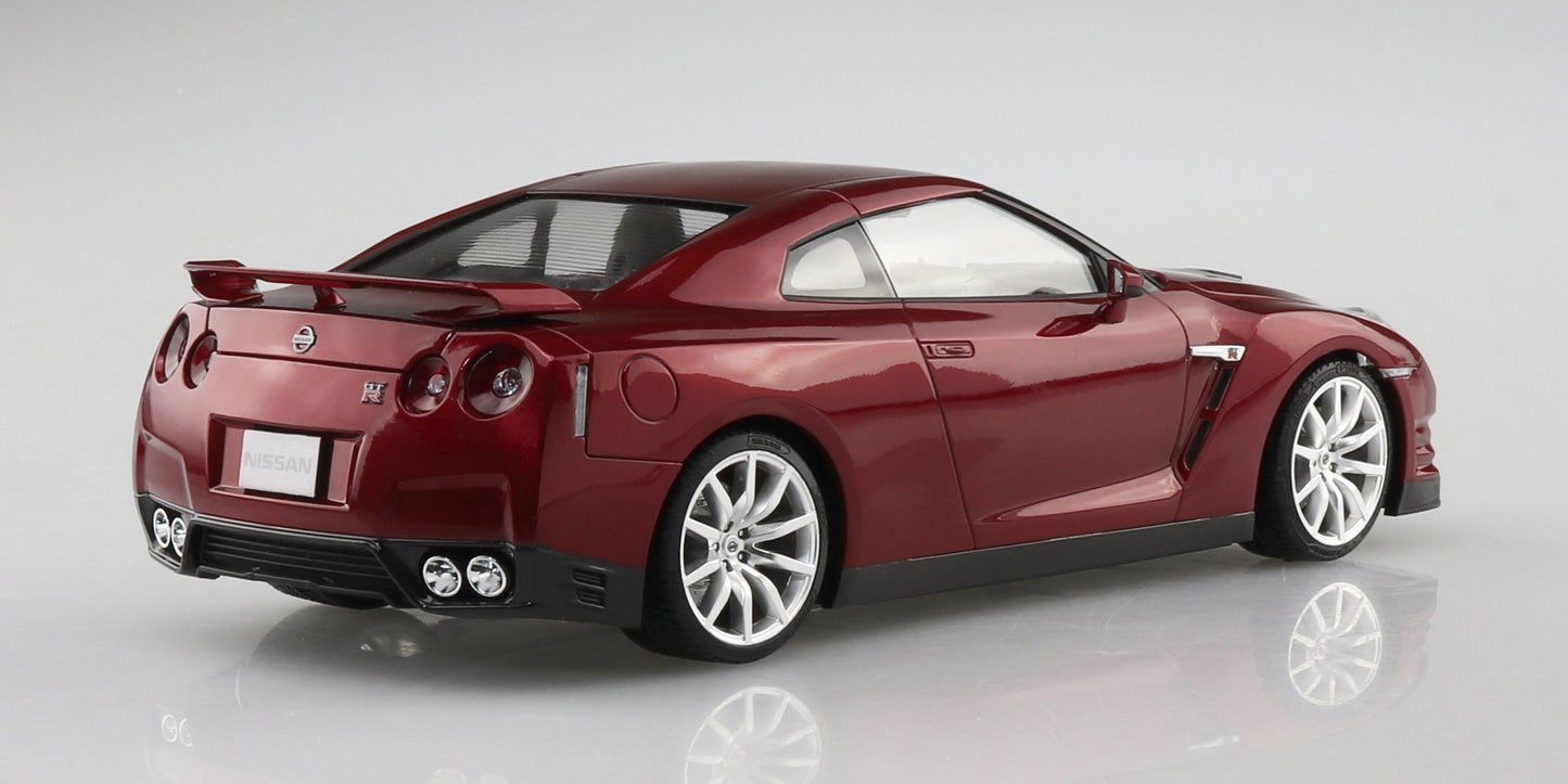 Aoshima 1/24 Nissan R35 GT-R '14 Gold flake Red Pearl
