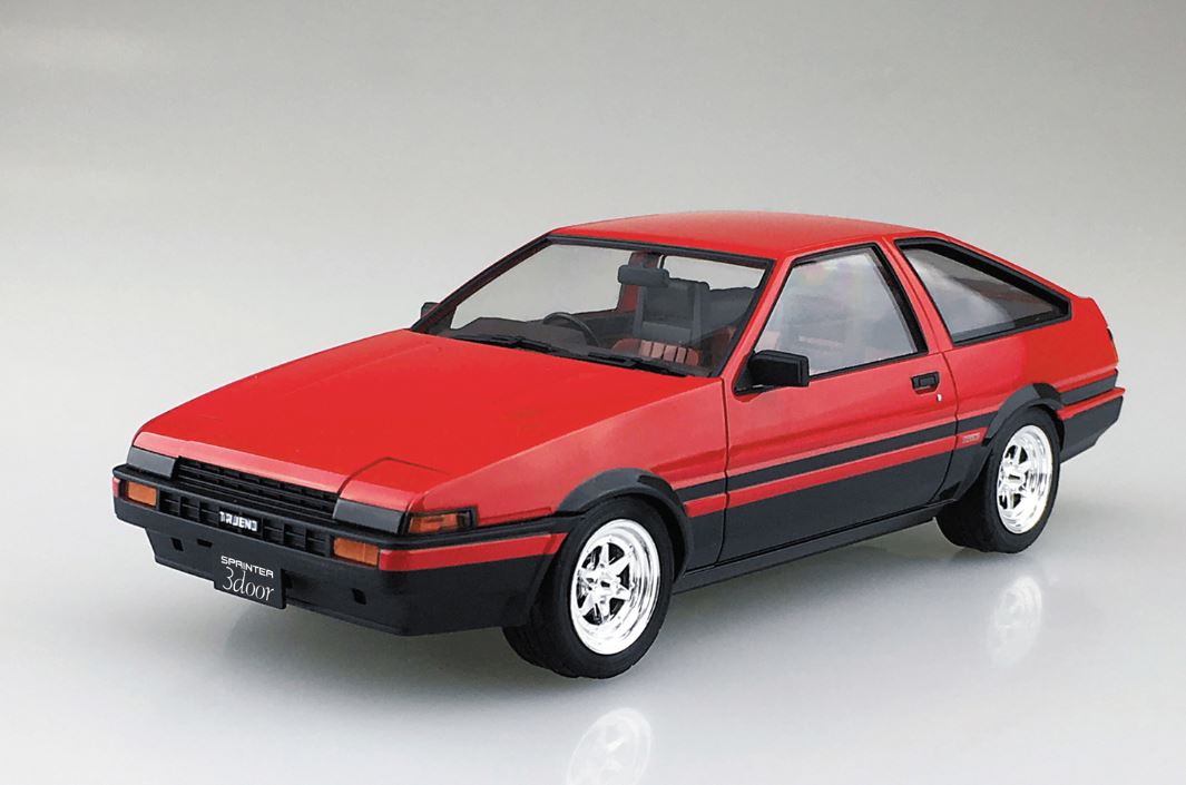 Aoshima 1/24 Toyota AE86 TRUENO '83 RED/BLACK