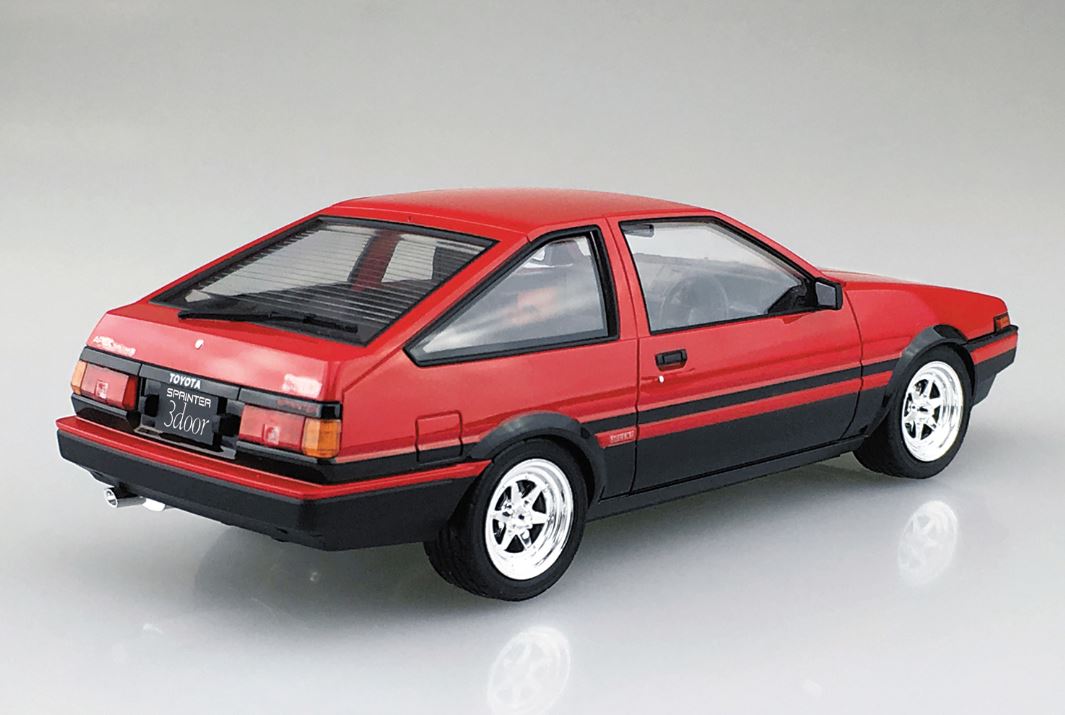 Aoshima 1/24 Toyota AE86 TRUENO '83 RED/BLACK