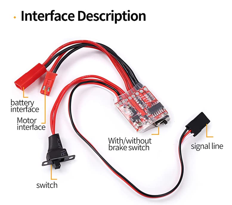Mini lightweight brushed ESC (x1)