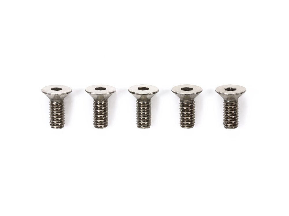 3x8mm TITANIUM COUNTERSUNK HEX HEAD SCREW (x5)