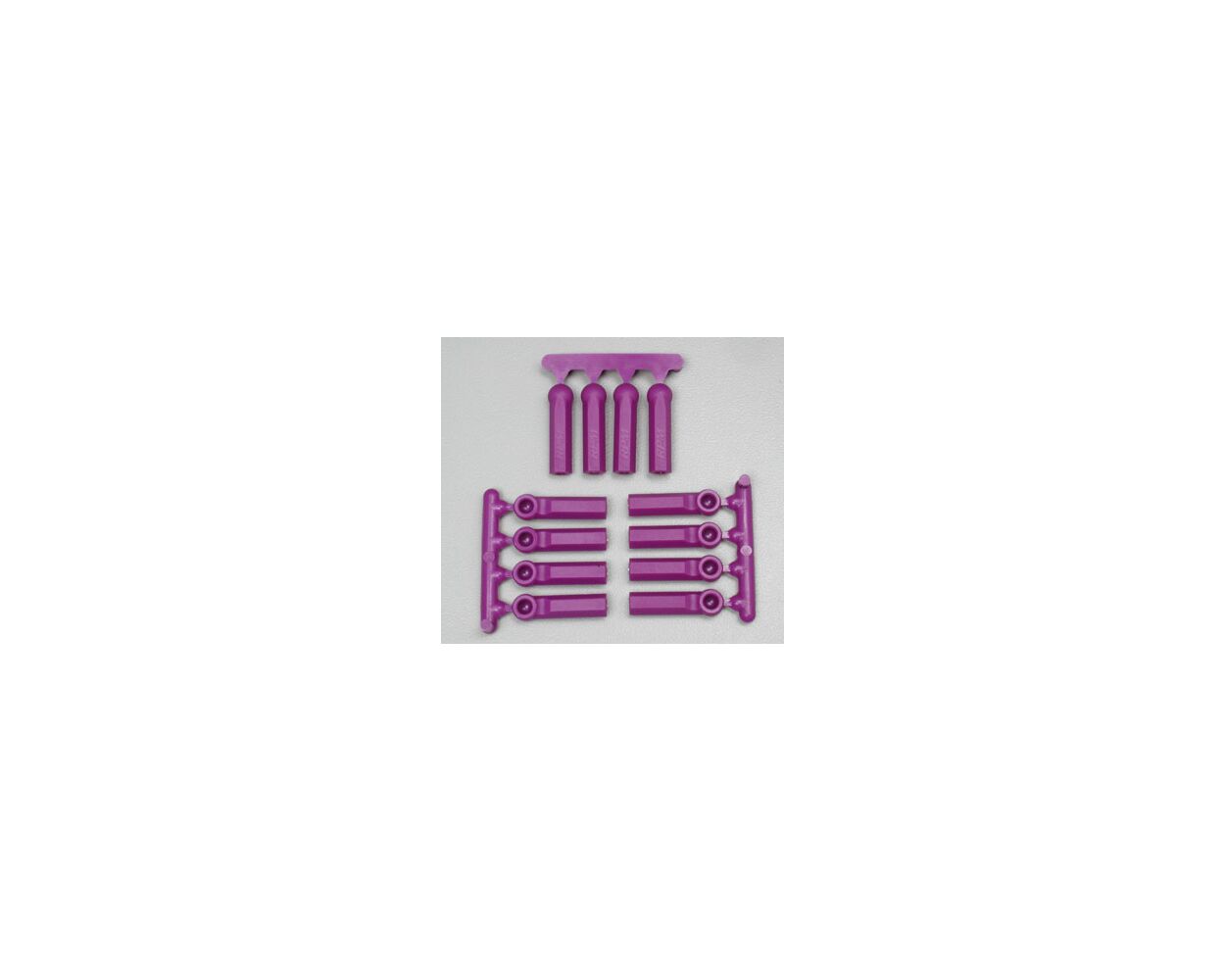 Long Shank 4-40 Rod Ends (x12) - Purple