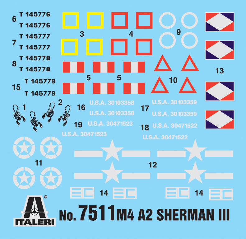 1:72 M4A2 SHERMAN III (2 FAST ASSEMBLY