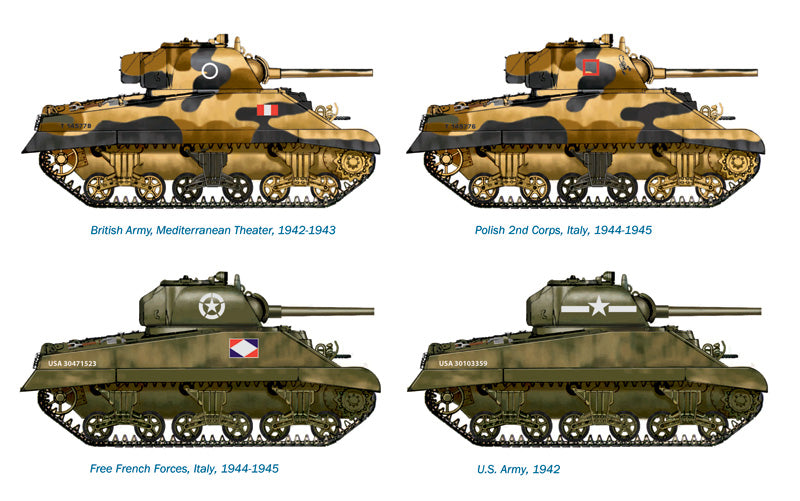 1:72 M4A2 SHERMAN III (2 FAST ASSEMBLY