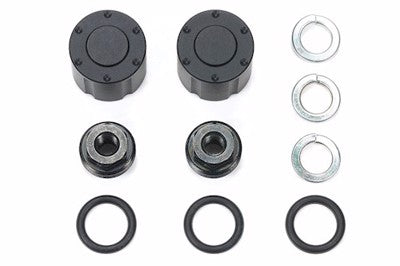 Hub Nuts for Dual Wheels - Black x 2