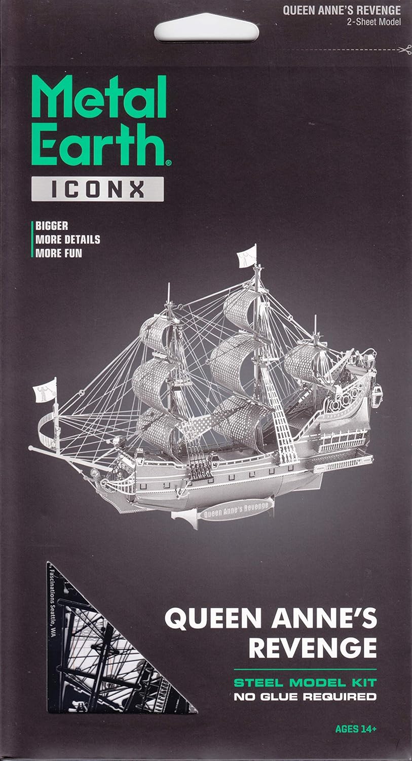 Iconx 3D Metal Model Kits Queen Anne's Revenge