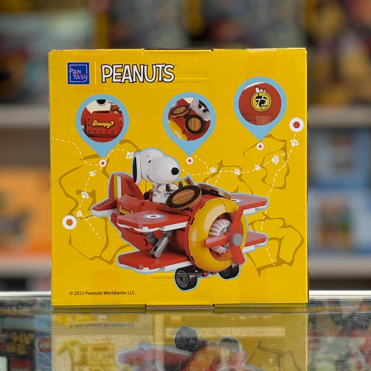 Snoopy Where We Go - Biplane - Building Brick Set