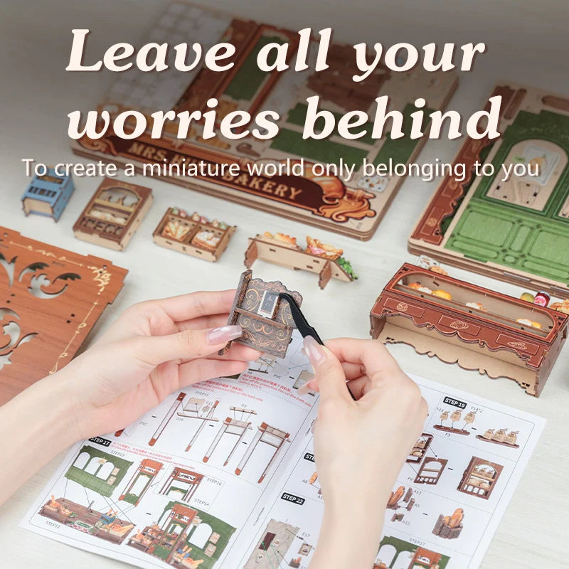 MRS. HUNT BAKERY - DIY Miniature House Kit