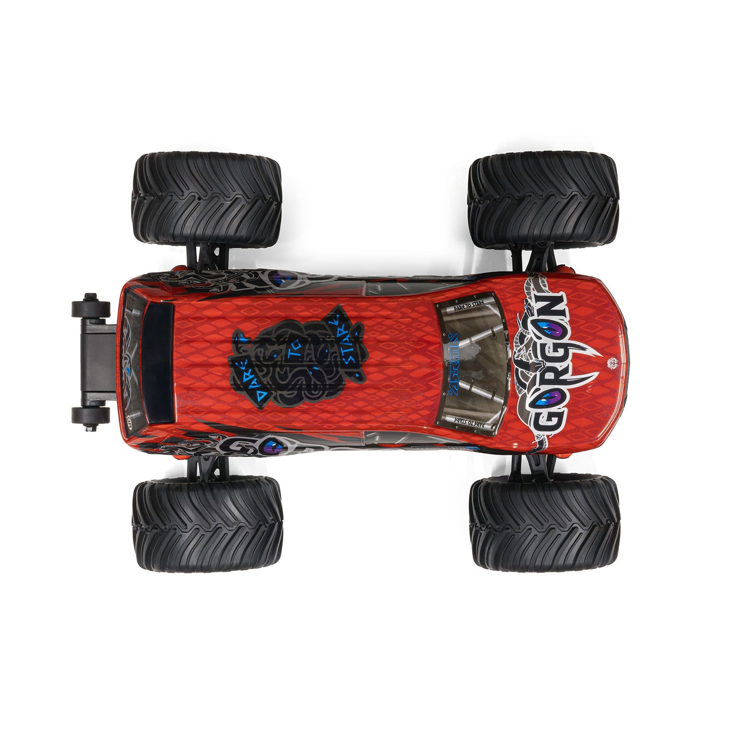 1/16 Gorgon Grom 4x4 RTR Brushed Monster Truck, Red - Battery & Charger Included PREORDER