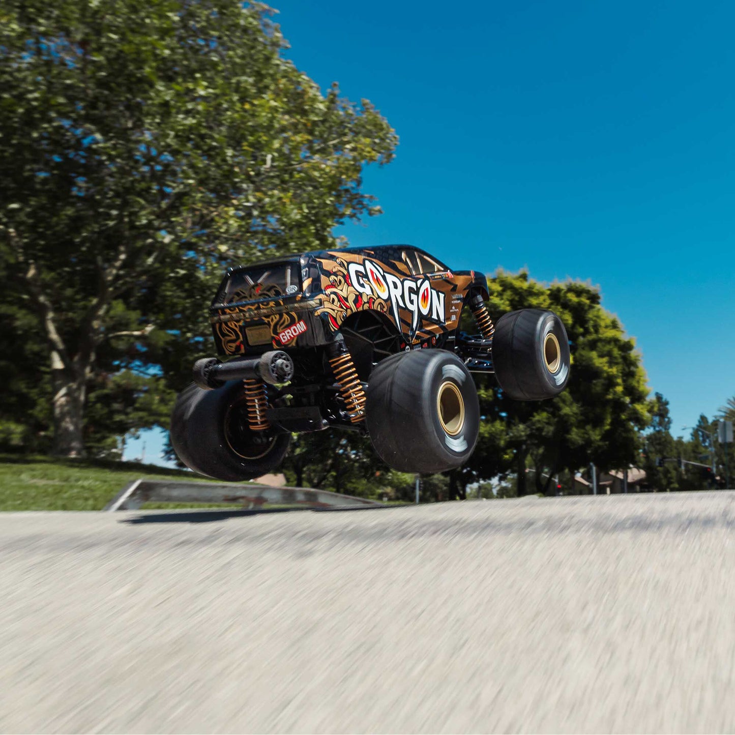 1/16 Gorgon Grom 4x4 RTR Brushed Monster Truck, Bronze - Battery & Charger Included PREORDER
