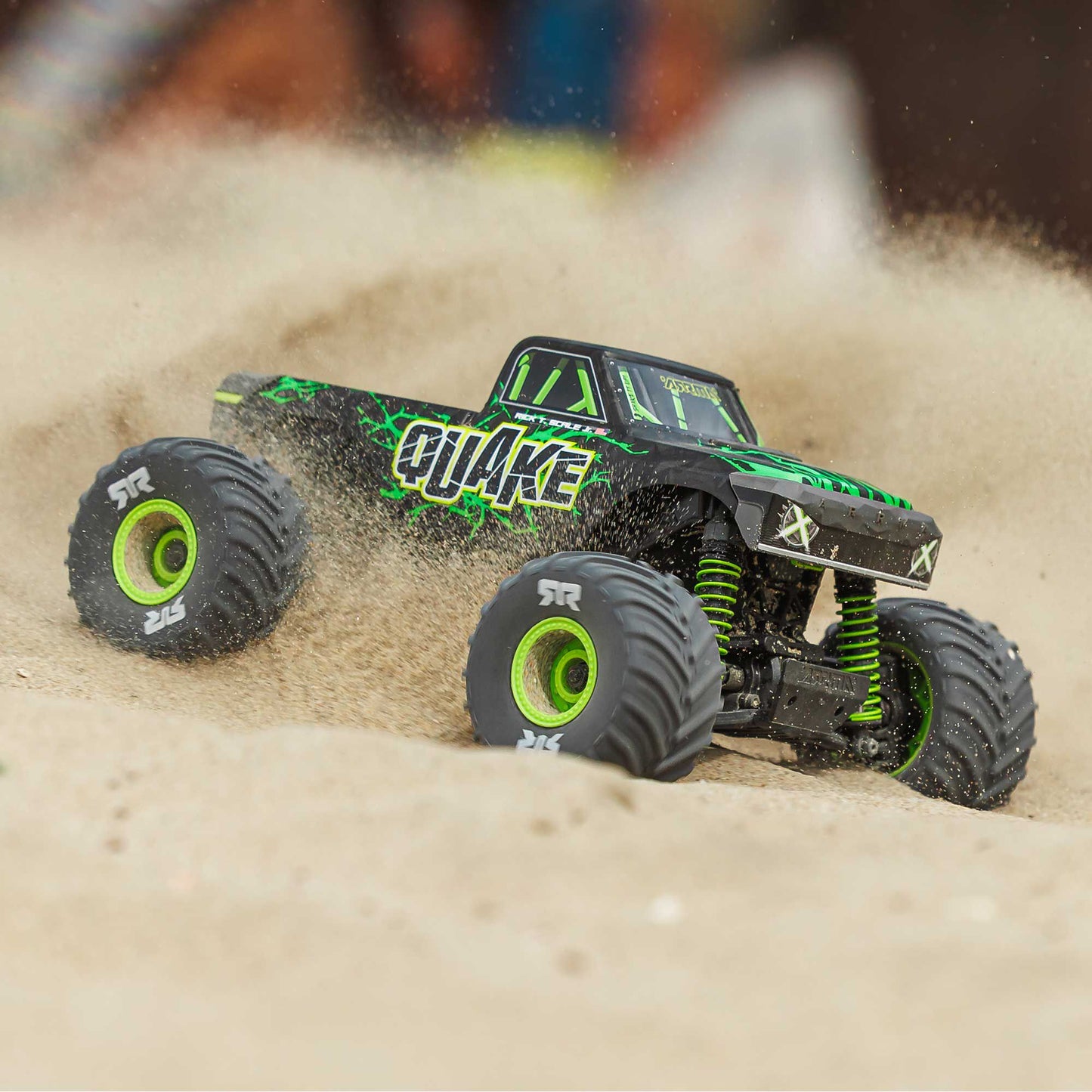 1/16 Quake Grom 4x4 RTR Brushed Monster Truck, Green - Battery & Charger Included PREORDER