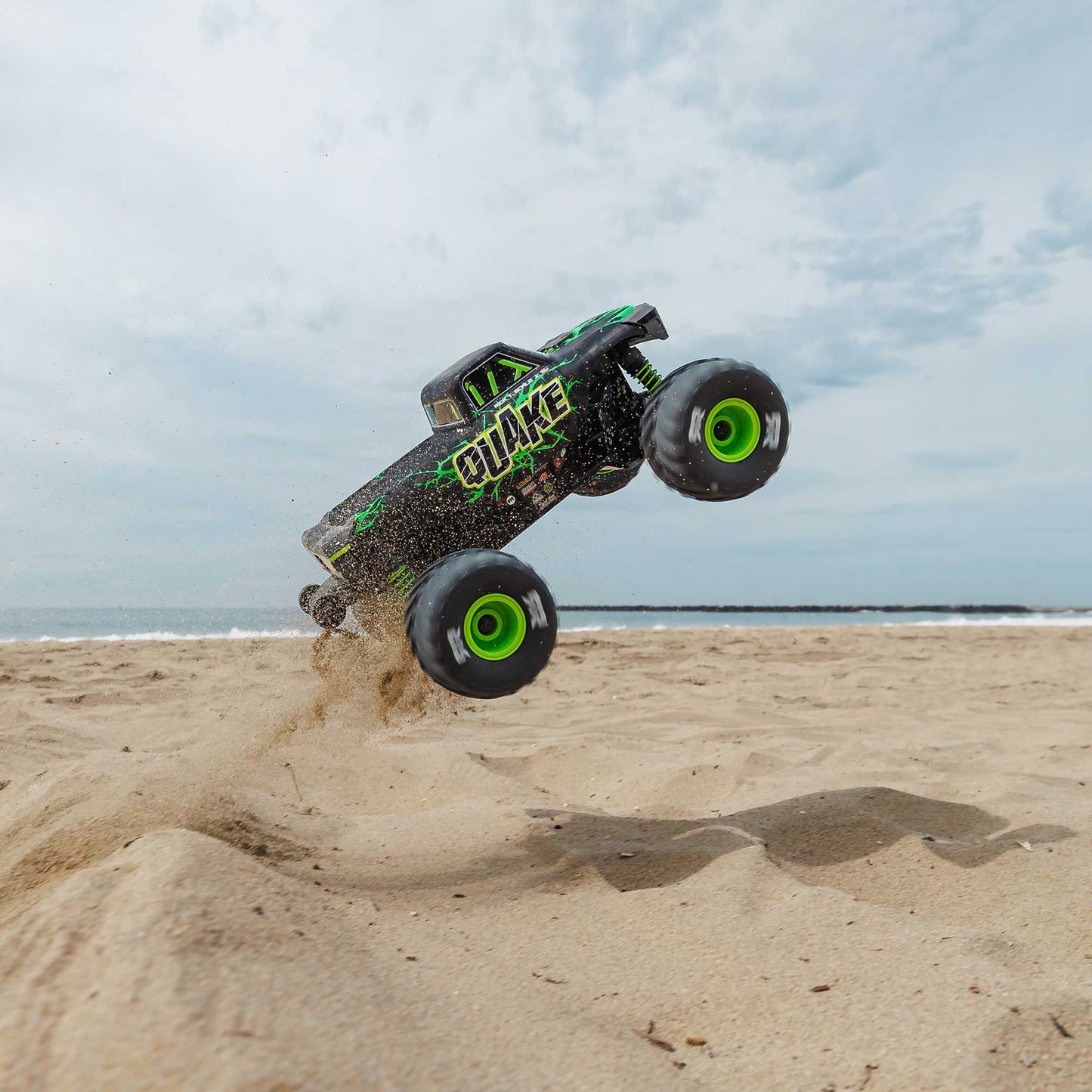1/16 Quake Grom 4x4 RTR Brushed Monster Truck, Green - Battery & Charger Included PREORDER