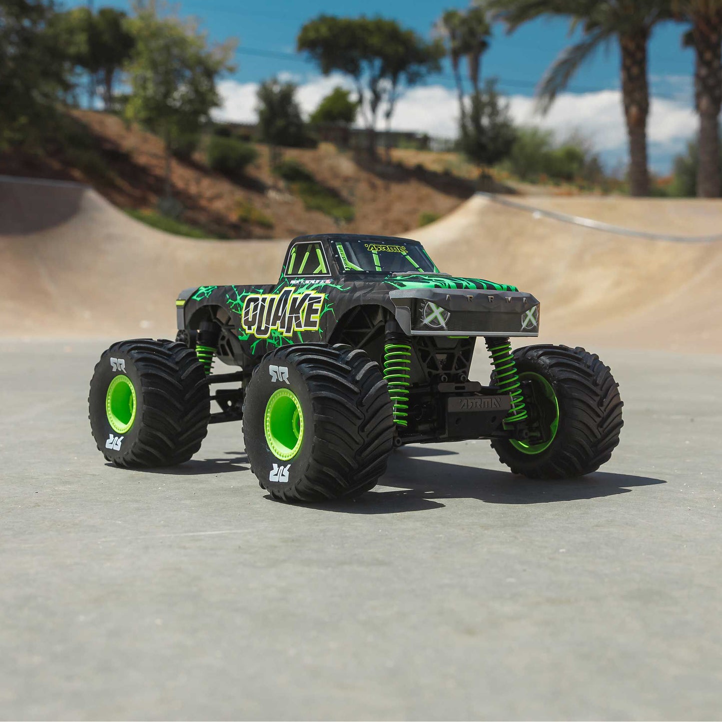 1/16 Quake Grom 4x4 RTR Brushed Monster Truck, Green - Battery & Charger Included PREORDER