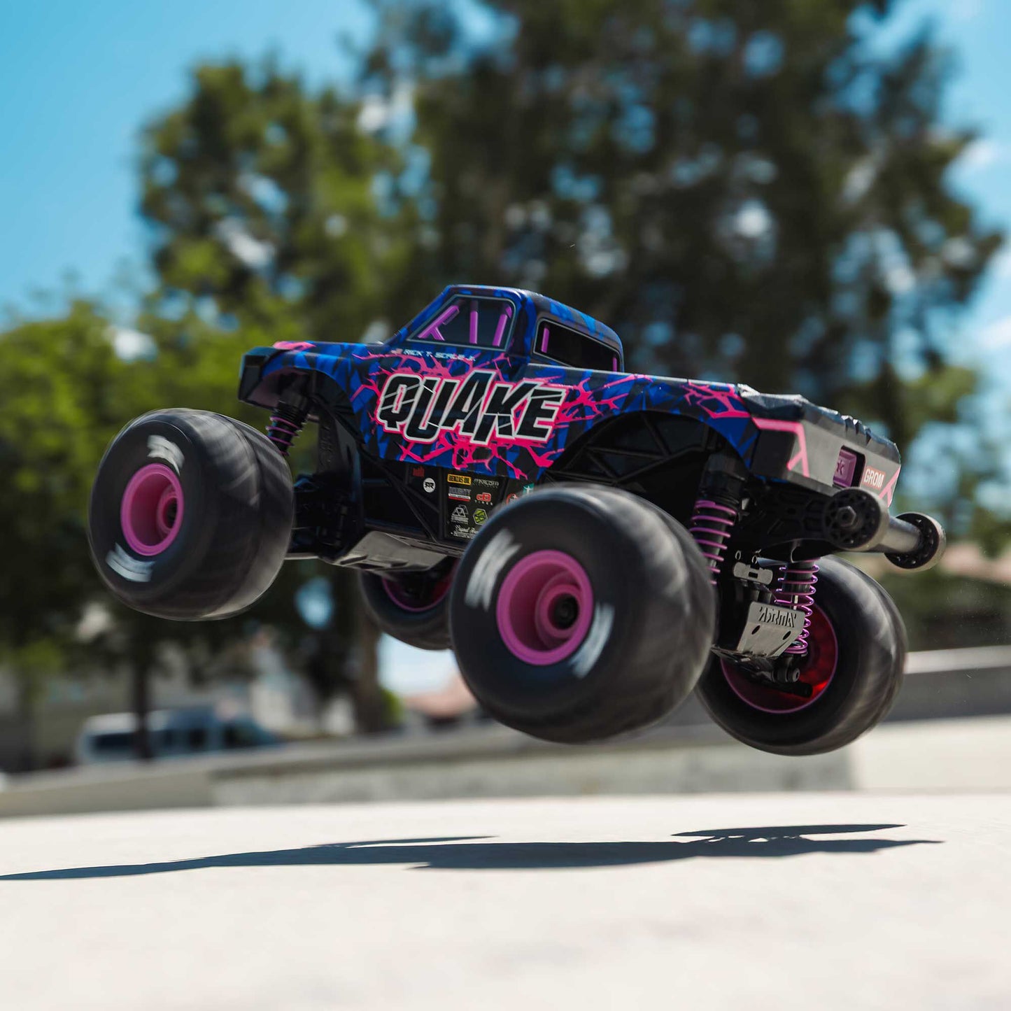 1/16 Quake Grom 4x4 RTR Brushed Monster Truck, Purple - Battery & Charger Included PREORDER