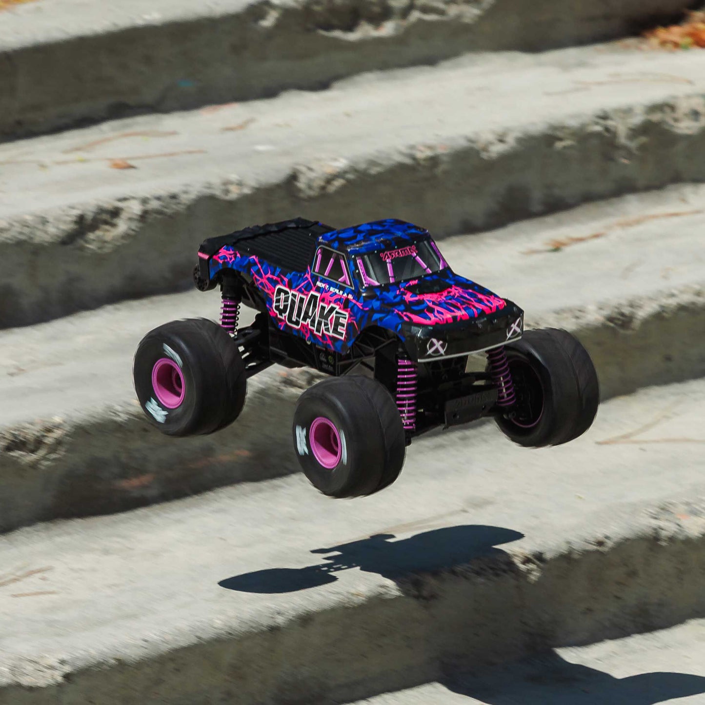 1/16 Quake Grom 4x4 RTR Brushed Monster Truck, Purple - Battery & Charger Included PREORDER