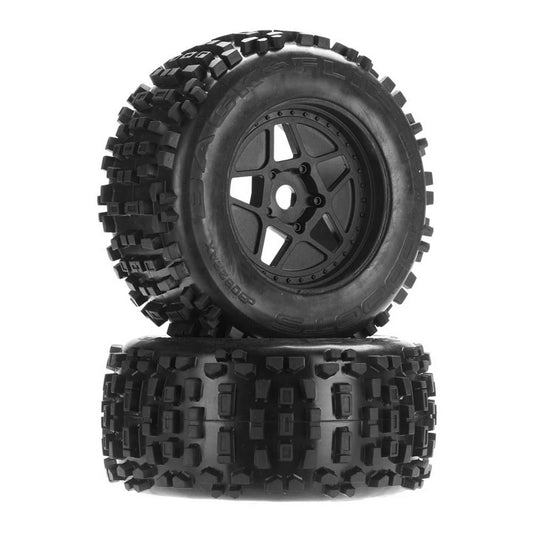 dBoots Backflip 6S 3.8 Pre-Mounted Tires, 17mm Hex (2)