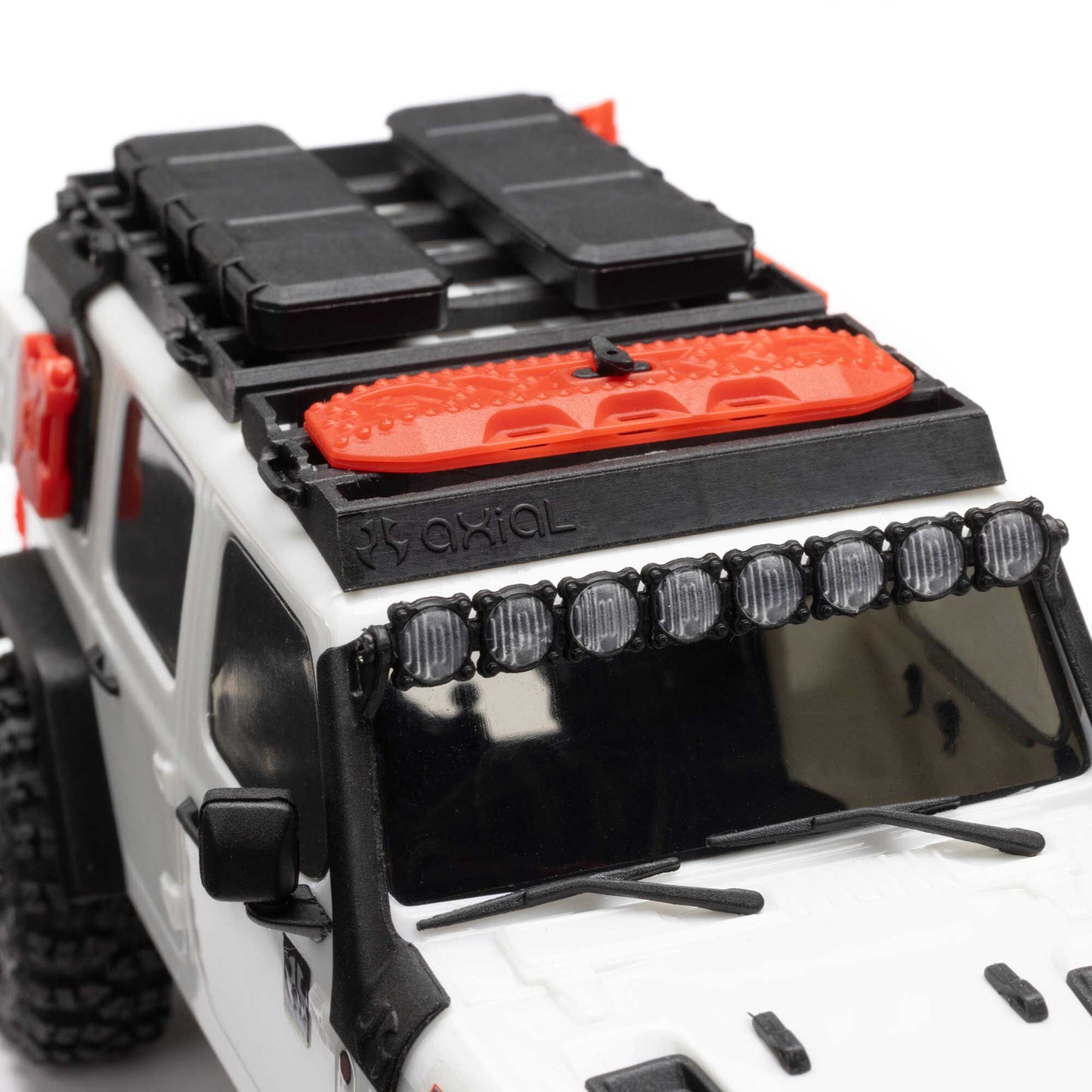 1/30 SCX30 Jeep Wrangler JLU 4X4 RTR Brushed Rock Crawler - White PREORDER