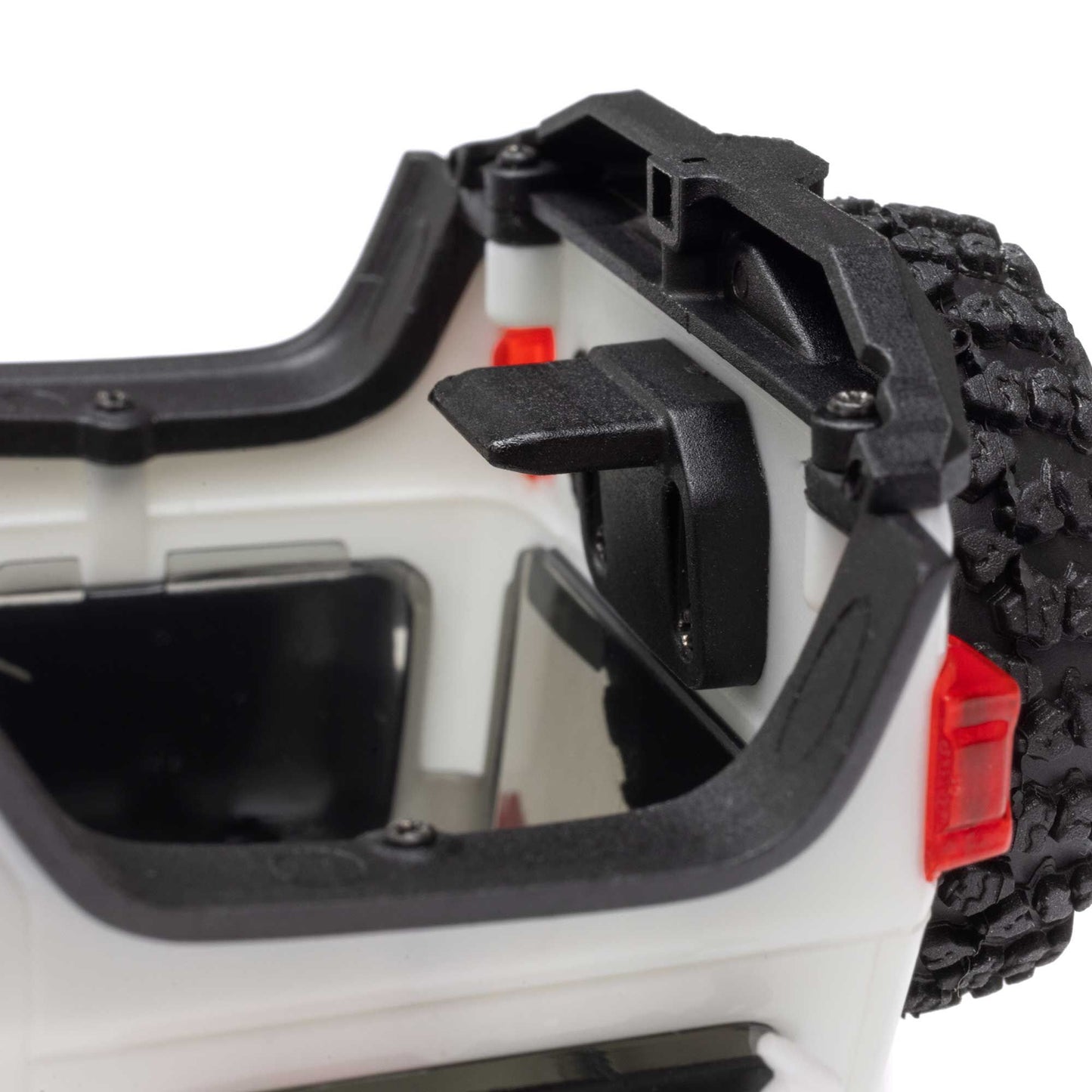 1/30 SCX30 Jeep Wrangler JLU 4X4 RTR Brushed Rock Crawler - White PREORDER