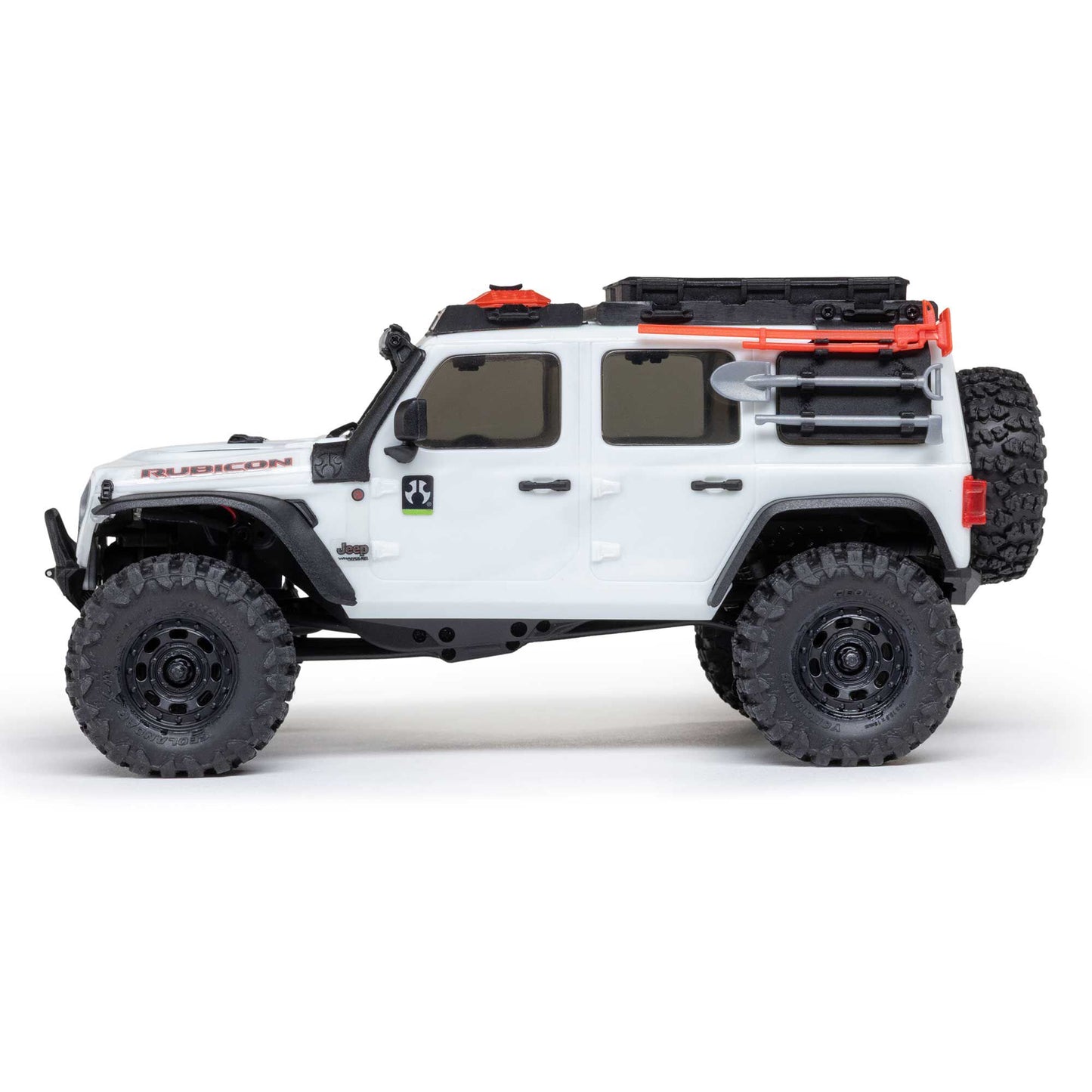 1/30 SCX30 Jeep Wrangler JLU 4X4 RTR Brushed Rock Crawler - White PREORDER
