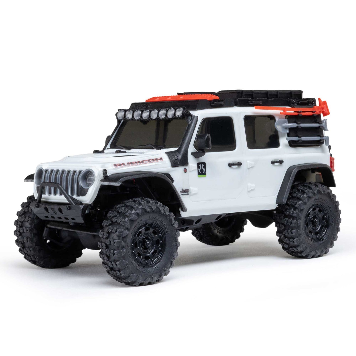 1/30 SCX30 Jeep Wrangler JLU 4X4 RTR Brushed Rock Crawler - White PREORDER