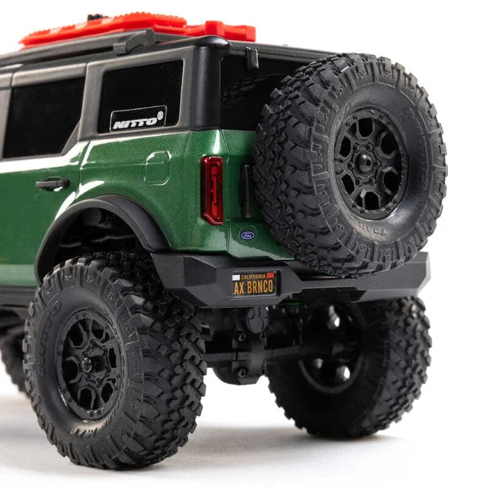 SCX24 Ford Bronco 4X4 RTR Brushed Rock Crawler (Battery & Charger Included), Green