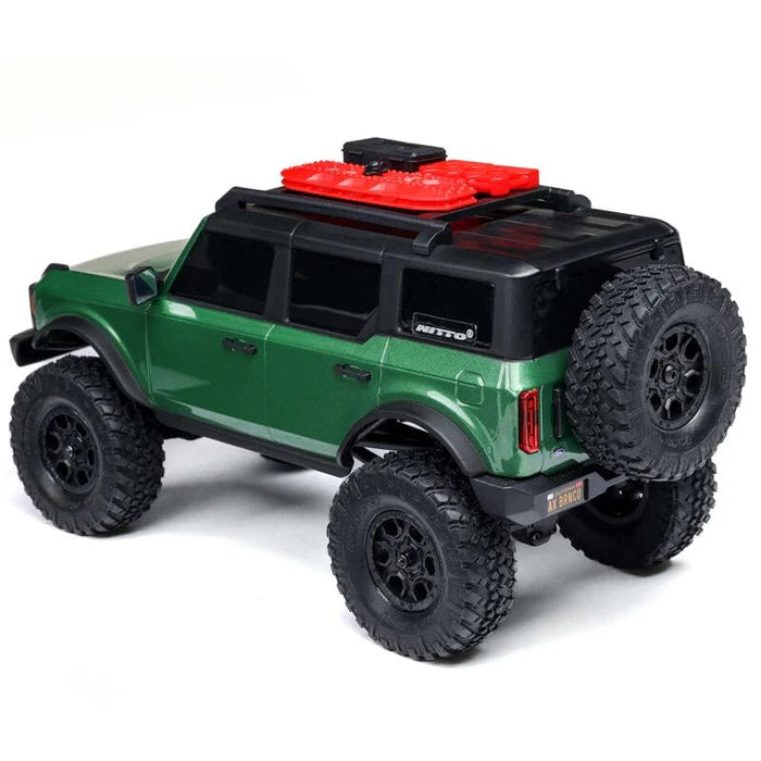 SCX24 Ford Bronco 4X4 RTR Brushed Rock Crawler (Battery & Charger Included), Green