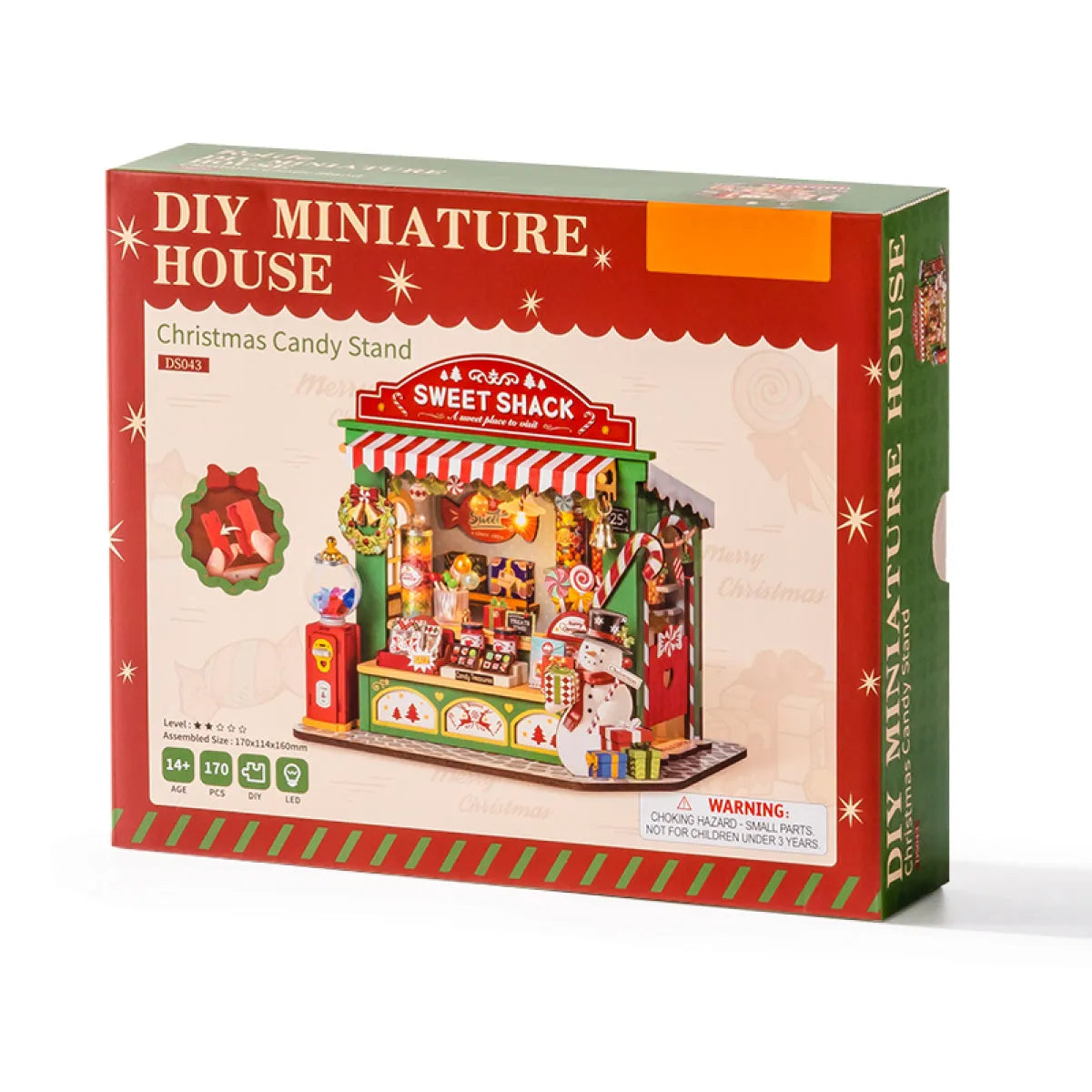 Christmas Candy Stand - DIY Miniature House Kit