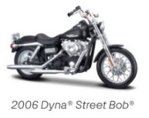 Maisto 1/18 H-D Motorcycles, Series 39 2006 Dyna Street Bob