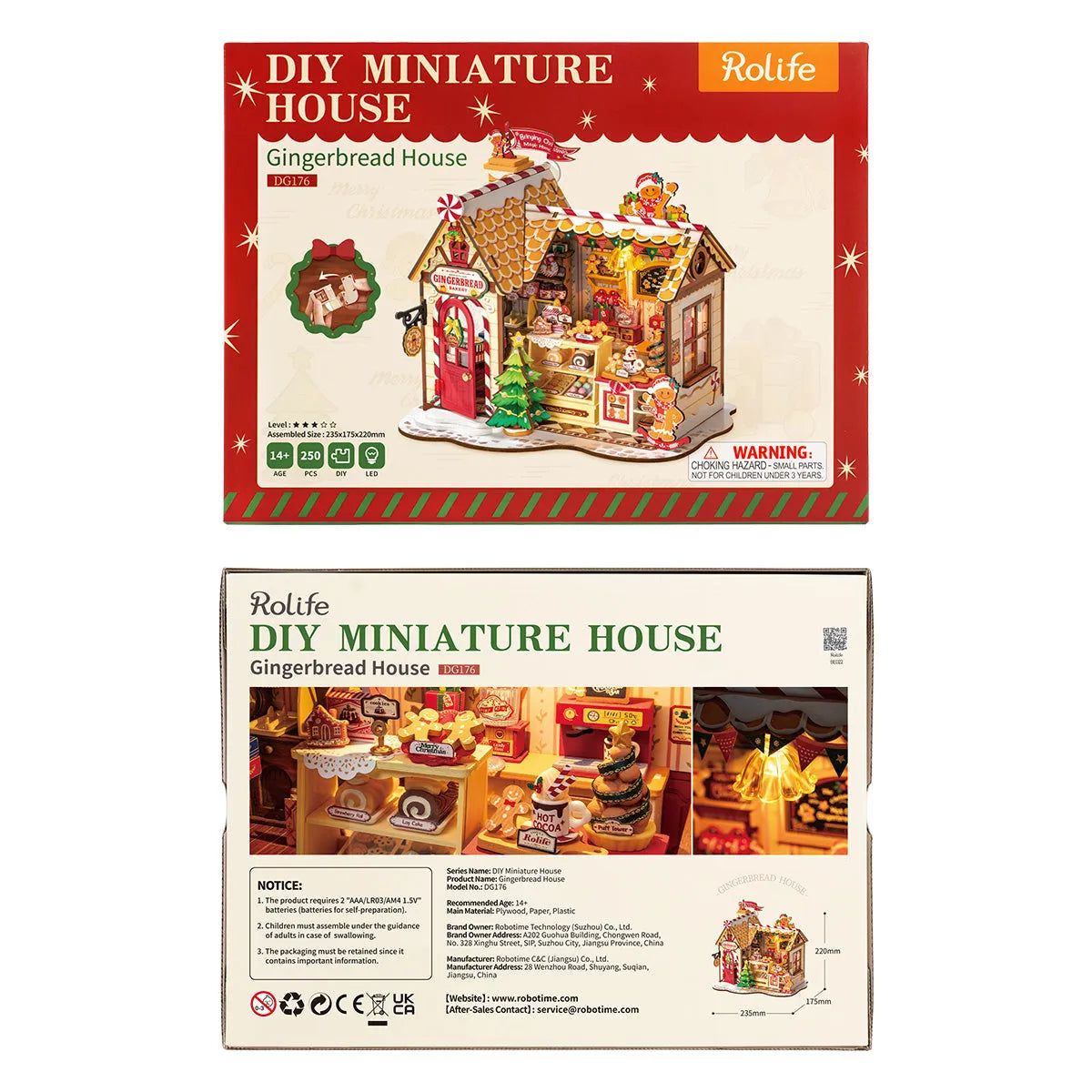 Gingerbread House - DIY Miniature House Kit