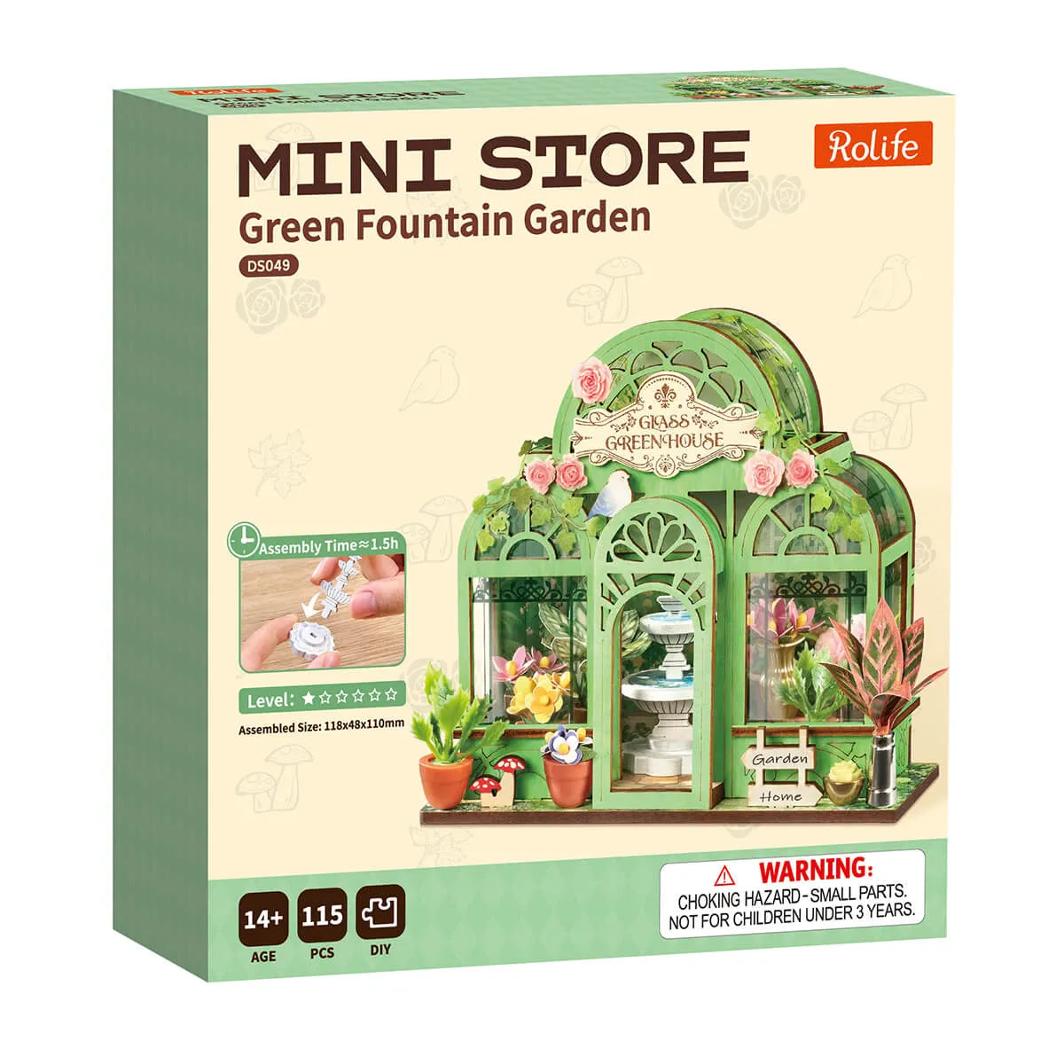 Green Fountain Garden - DIY Miniature House Kit