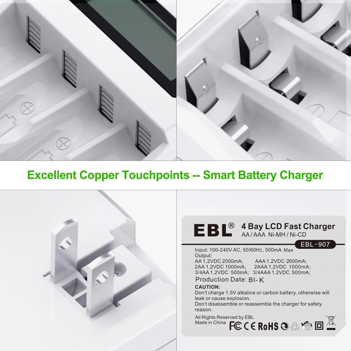 EBL Battery Charger (AA/AAA) Ni-MH /Ni-CD (MINI-Z!)