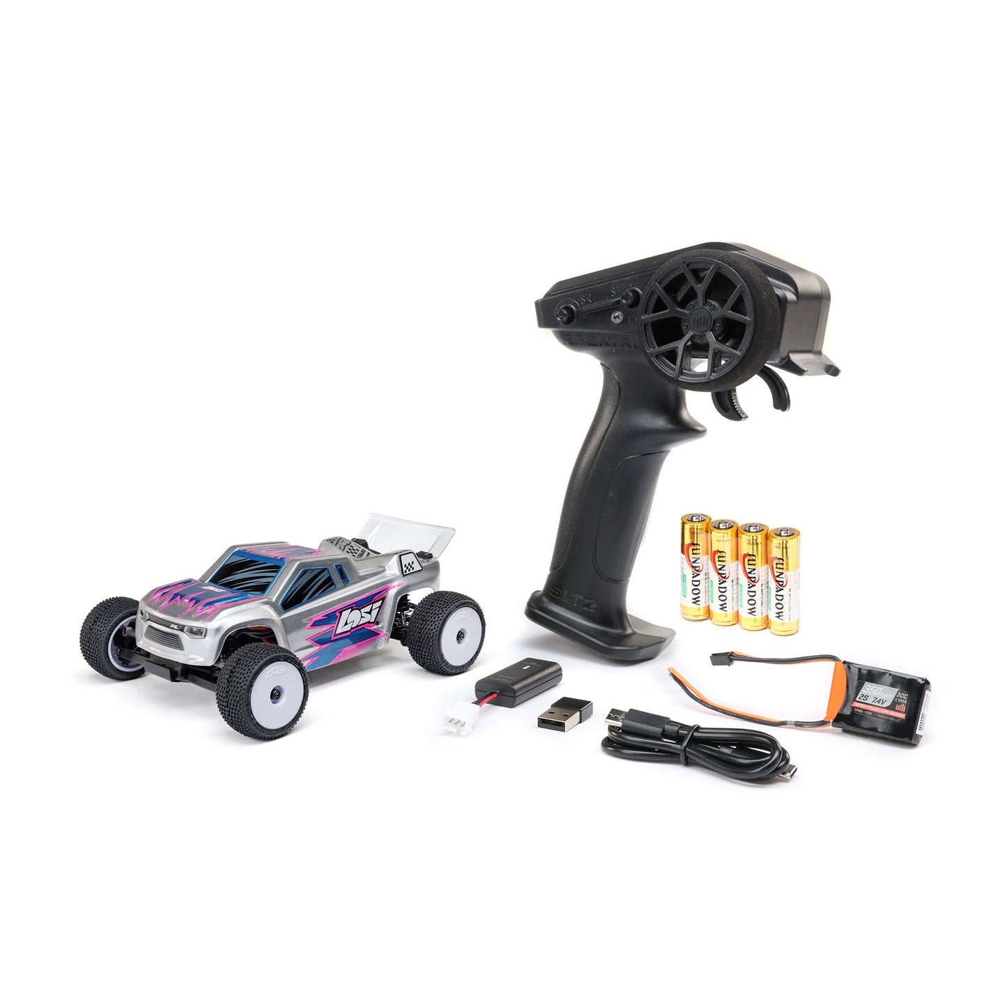 1/28 Micro-T 2WD RTR Stadium Truck - Silver