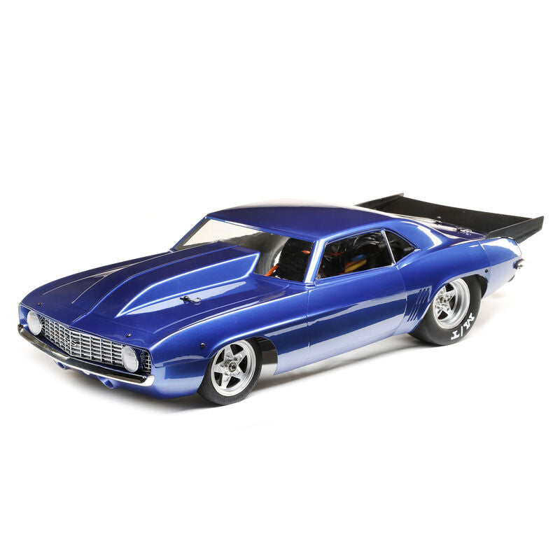 1/10 '69 Camaro 22S 2WD No Prep Drag Car Brushless RTR, BLUE