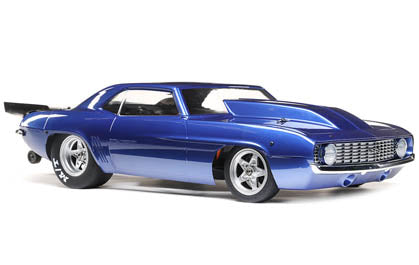 1/10 '69 Camaro 22S 2WD No Prep Drag Car Brushless RTR, BLUE
