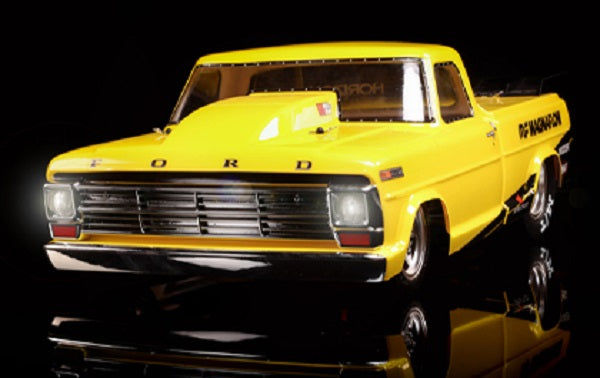 1/10 '68 Ford F100 22S 2WD No Prep Drag Truck Brushless RTR, YELLOW