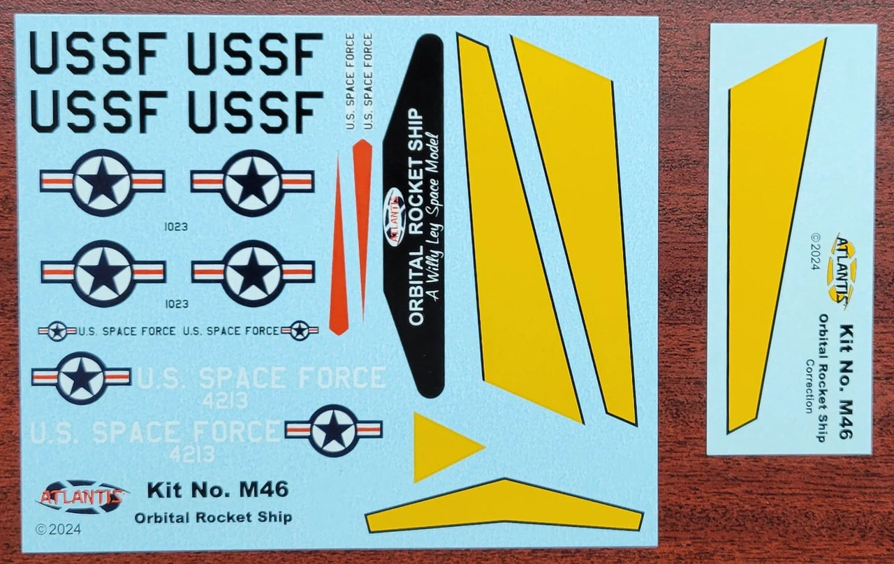 1:193 Willy Ley Orbital Rocket with Landing Gear and Five Figures