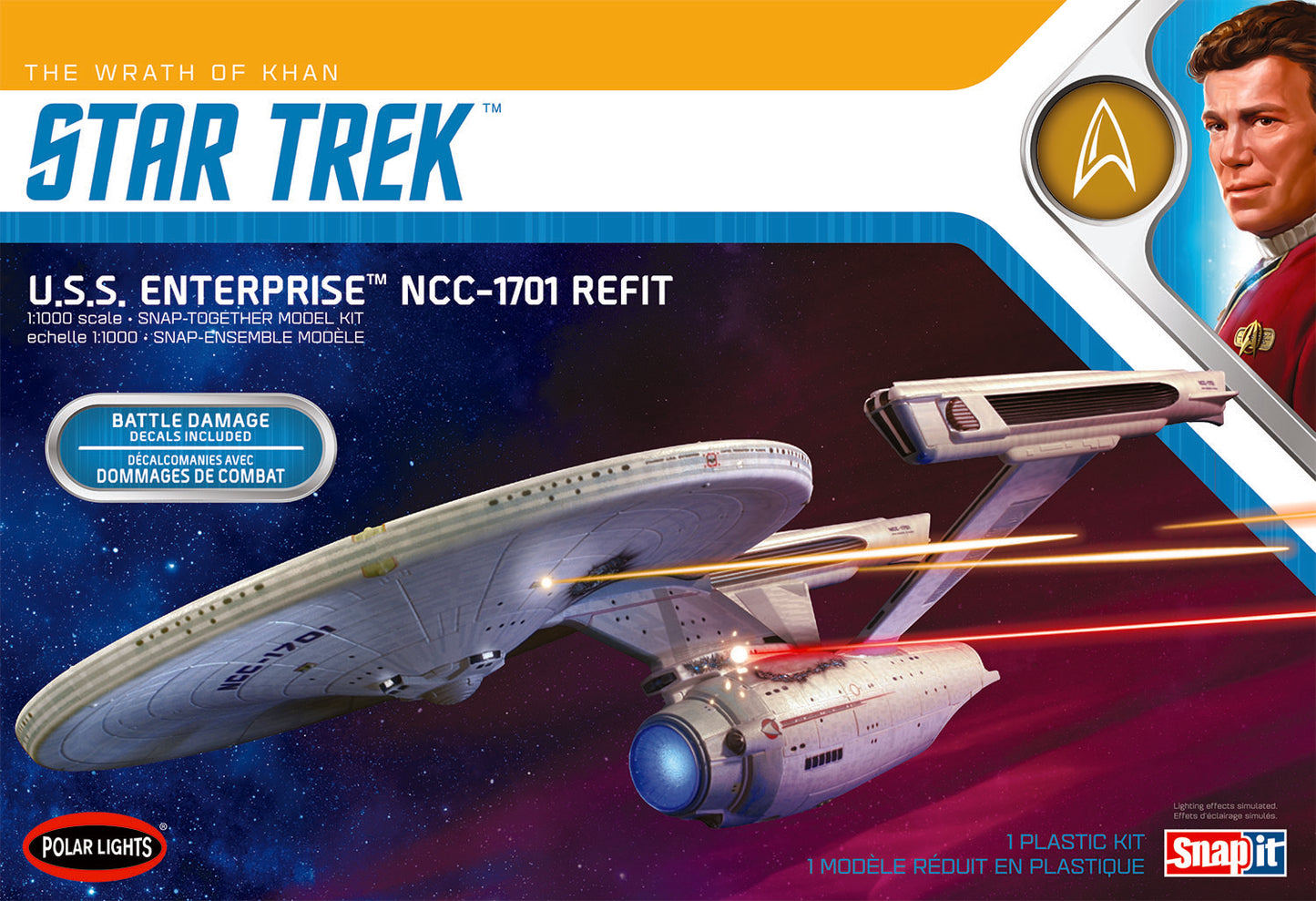 1/1000 Star Trek U.S.S. Enterprise Refit Wrath of Khan Edition