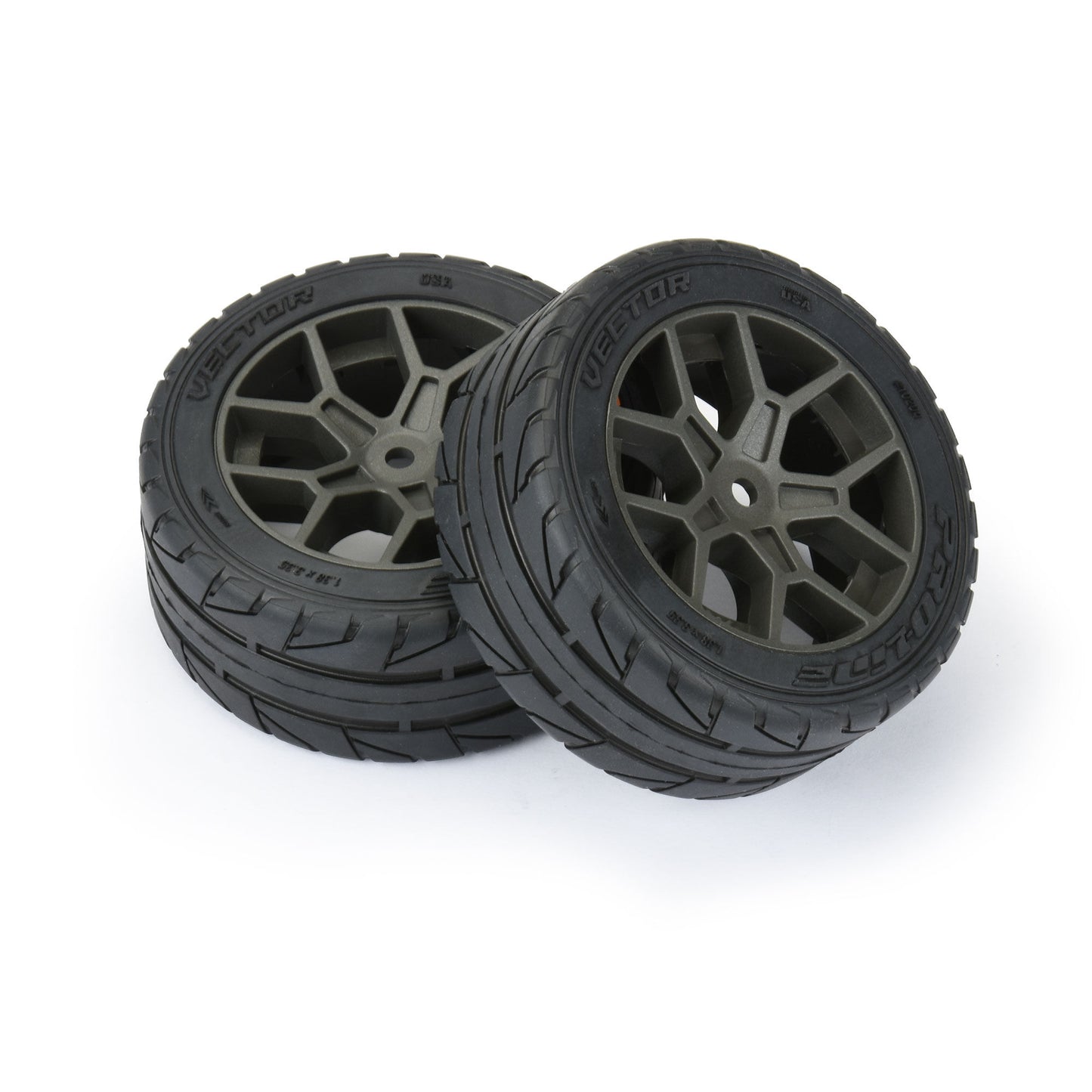 Vector S3 Front/Rear 35/85 2.4" Belted Mounted Tires, 14mm (x2)