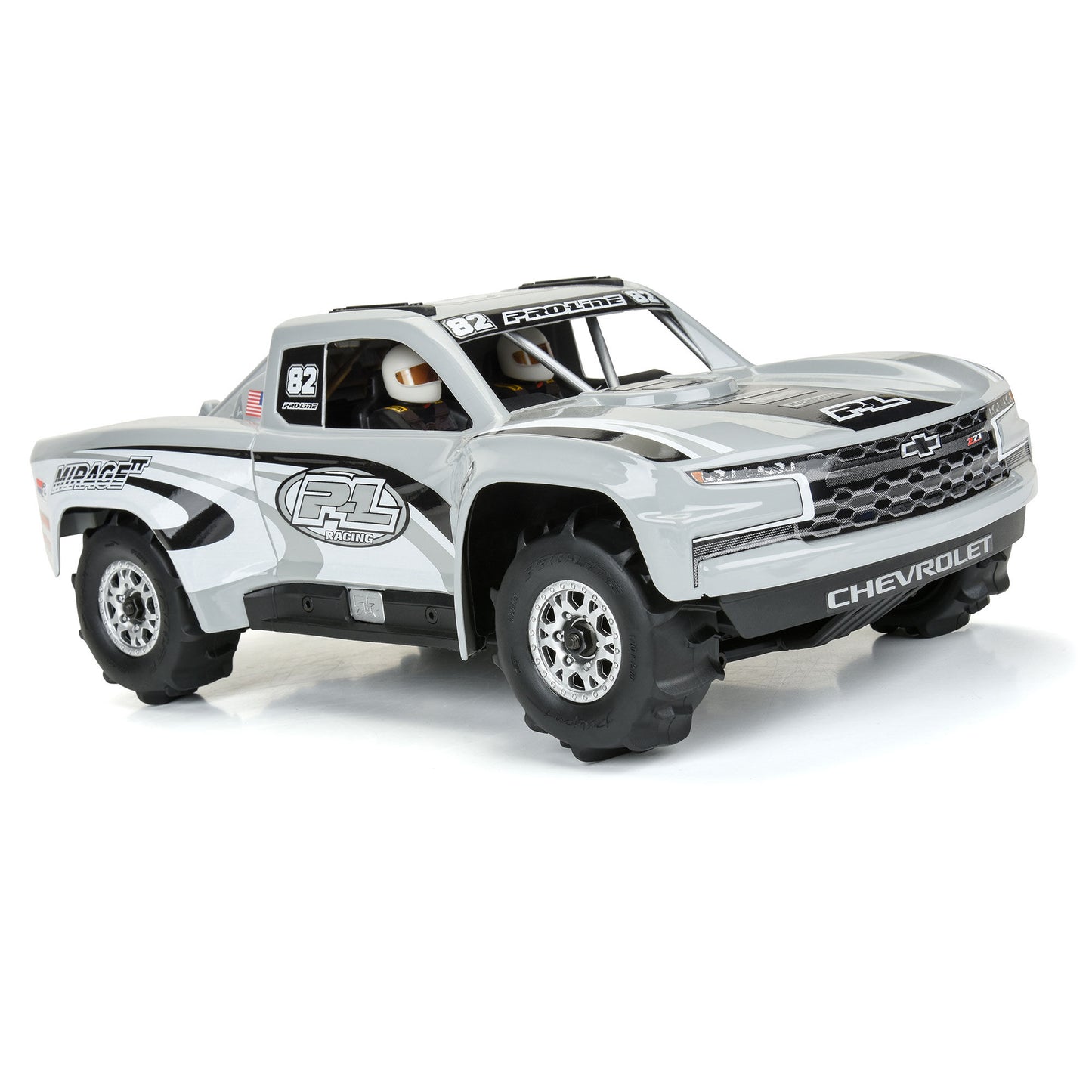 Dumont F/R Tires Mounted 12mm Hex Black Impulse (x4) for Mojave Grom