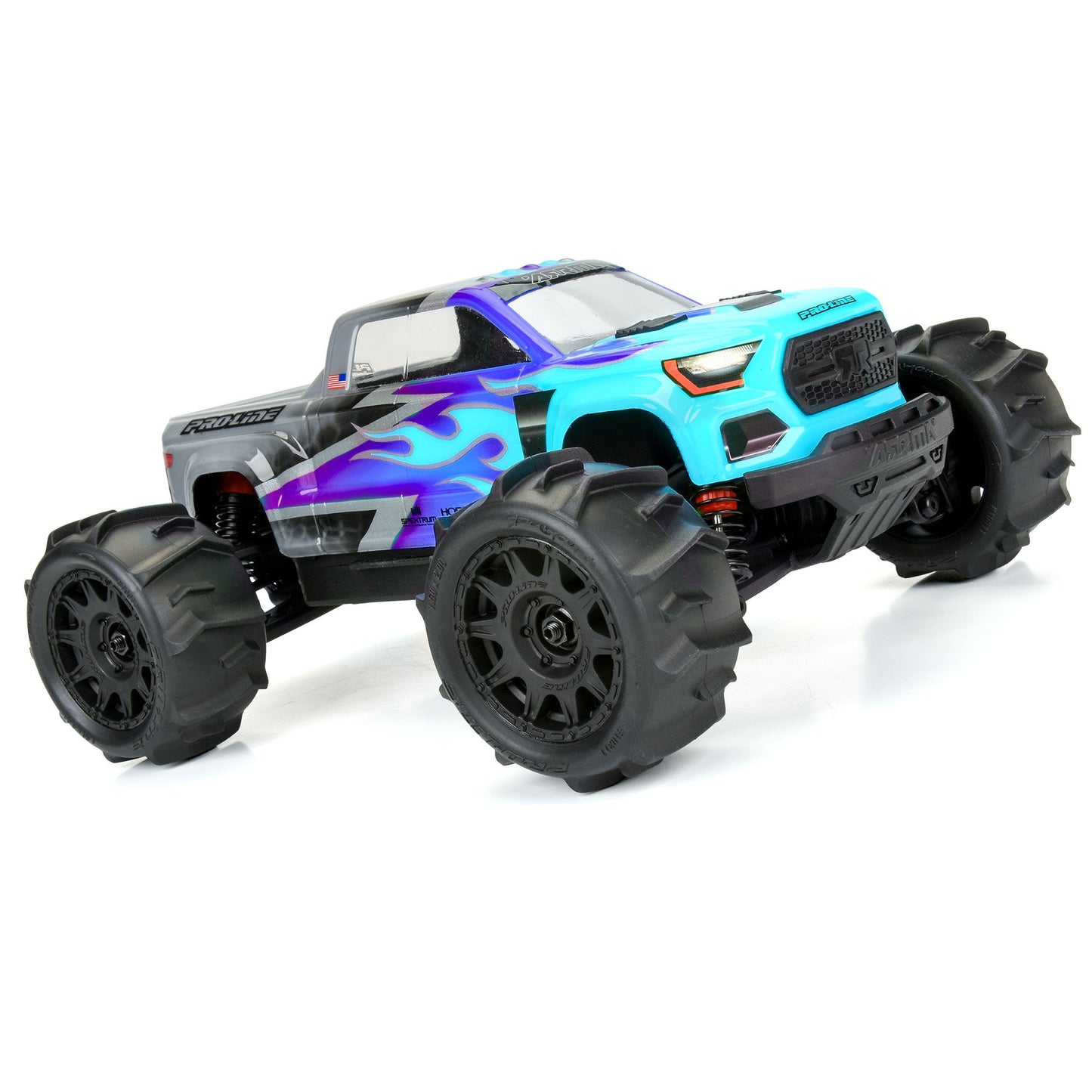 Dumont F/R Tires Mounted 12mm Hex Black Raid (x4) for Granite Grom