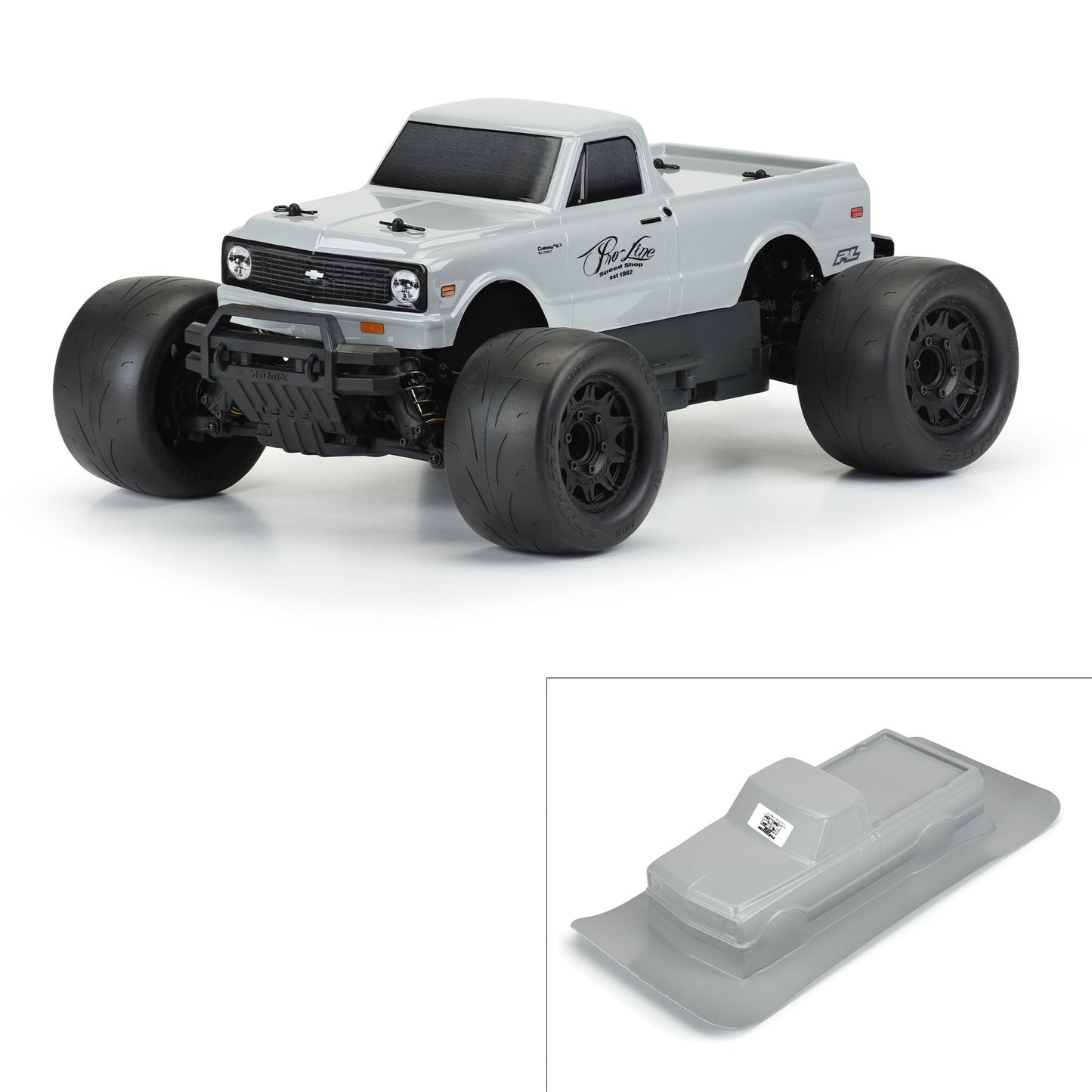 1/10 1972 Chevy C-10 Tough-Color Gray Body