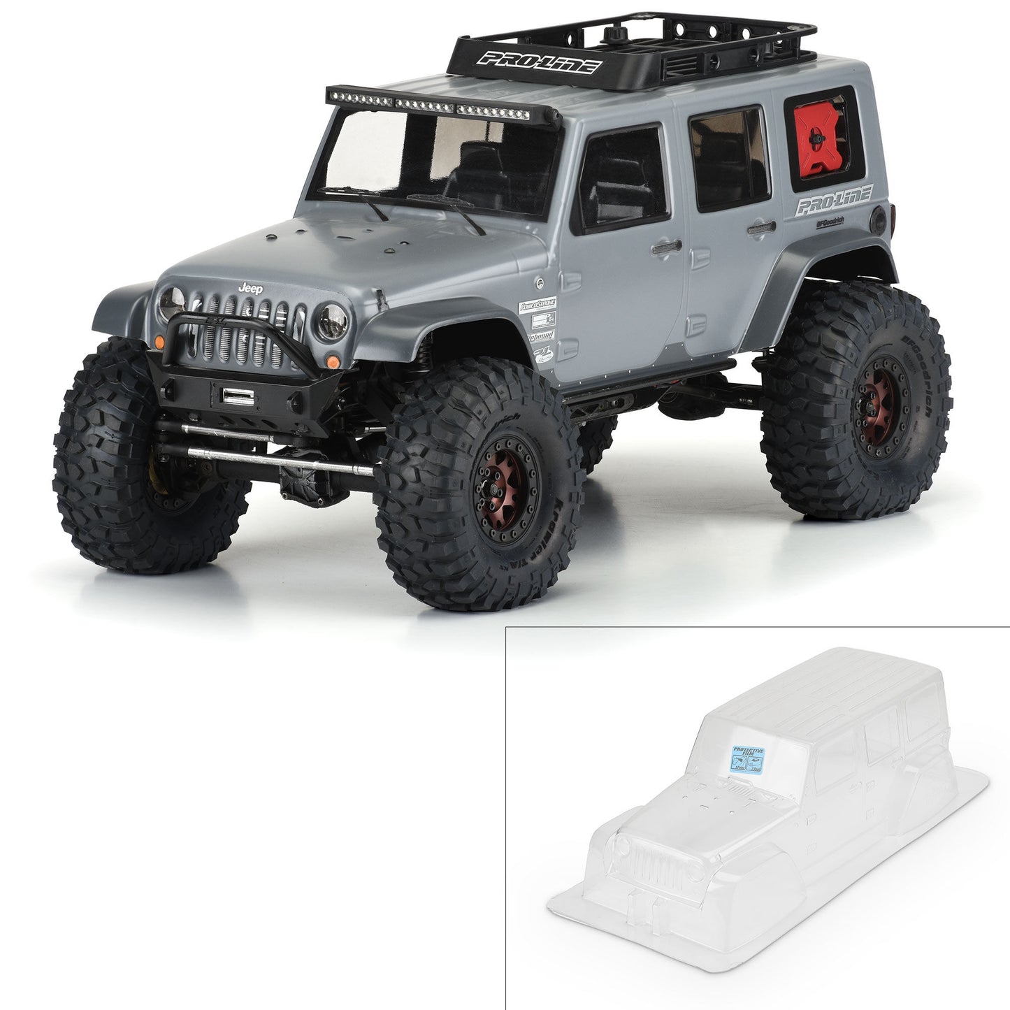 1/10 Jeep Wrangler Unlimited Rubicon Clr Bdy 12.3" (313mm) WB Crawlers